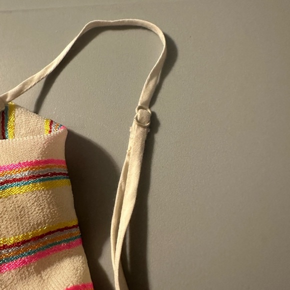 J Brand Yellow and Pink Lucy cami Striped Tank Top - Picture 7 of 7